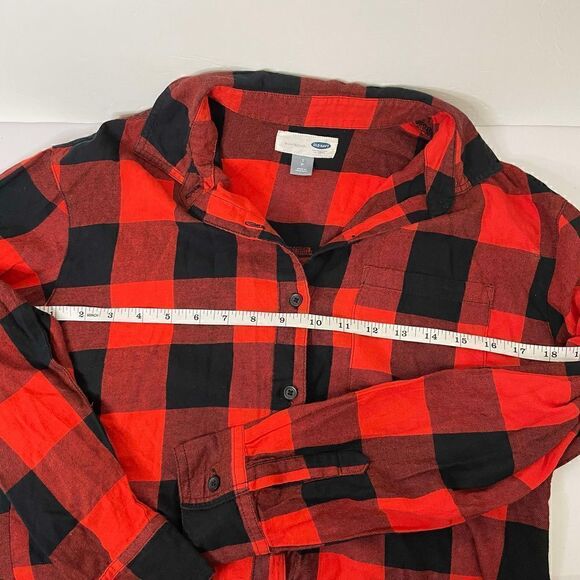 Old Navy| 100% cotton| Boyfriend| Button up| Plaid| Small - Picture 3 of 14